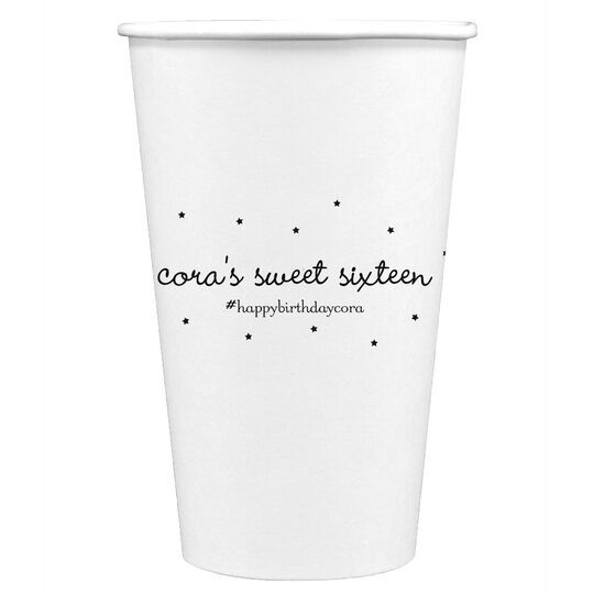 Sweet Little Stars Paper Coffee Cups